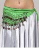 Cinturón verde para niña, ideal para danza del vientre 