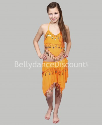 Orange belly dance children’s costume