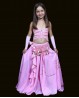 Manicotti bambina di danza del ventre rosa pallido