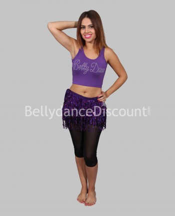 Bellydance belt purple with...