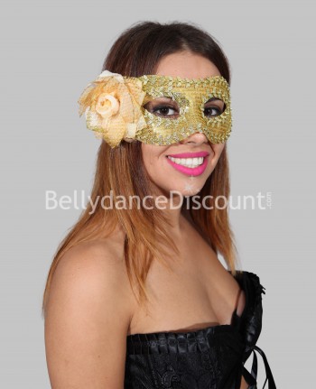 Goldene Blumen-Maske