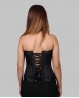 Bustier negro para danza oriental estilo cabaret