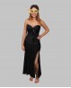 Bustier negro para danza oriental estilo cabaret