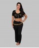 Short oriental dance and Bollywood top black