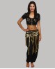 Kurzes Top für den orientalischen Tanz und Bollywood-Tänze in Schwarz