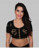 Short oriental dance and Bollywood top black