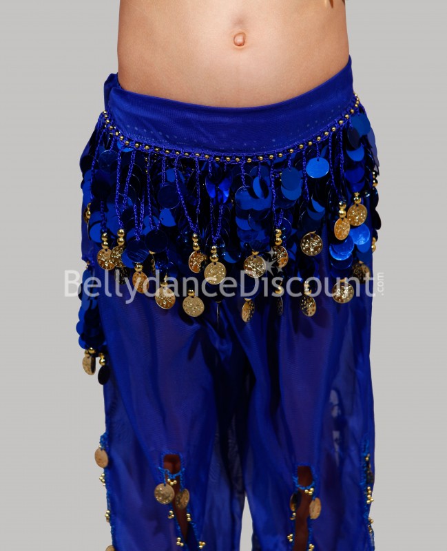 Cintura bambina di danza del ventre blu scuro