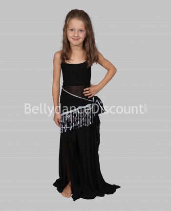 Vestito da lezione di danza bambina nero