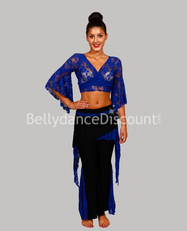 Insieme pizzo blu scuro per lezioni di danza