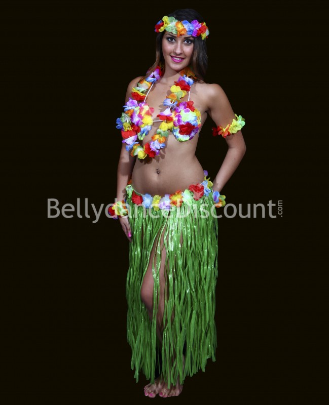 Travestimento ballerina hawaiana verde