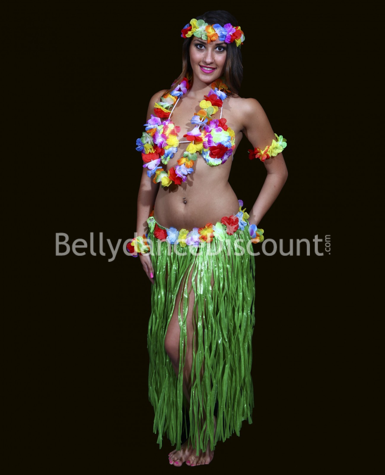 Travestimento Ballerina Hawaiana Verde