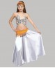 Cinturón naranja para niña, ideal para danza del vientre 