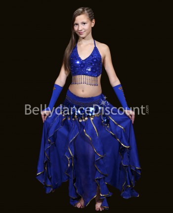 Dark blue belly dance children’s belt