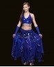 Ceinture enfant de danse orientale pastilles bleu nuit