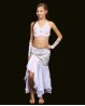 Top bambina di danza del ventre bianco