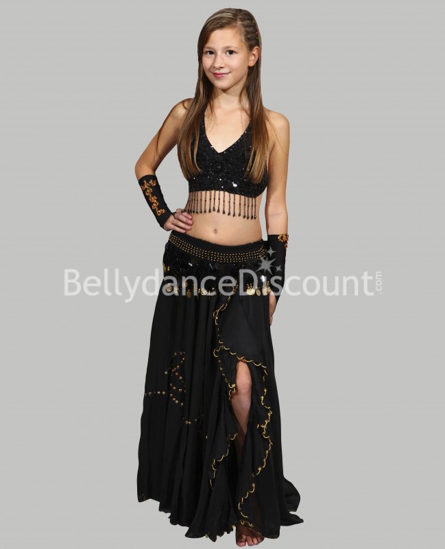 Black belly dance  children’s skirt