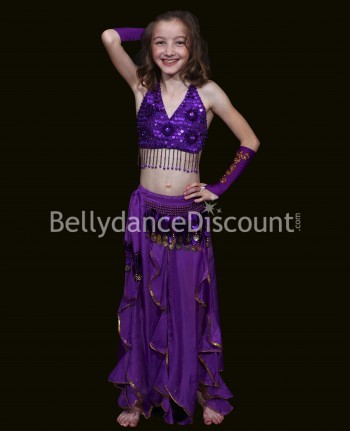 Armstulpen für Kinder für den orientalischen Tanz in Violett