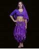 Bollywood dance head veil for girls purple