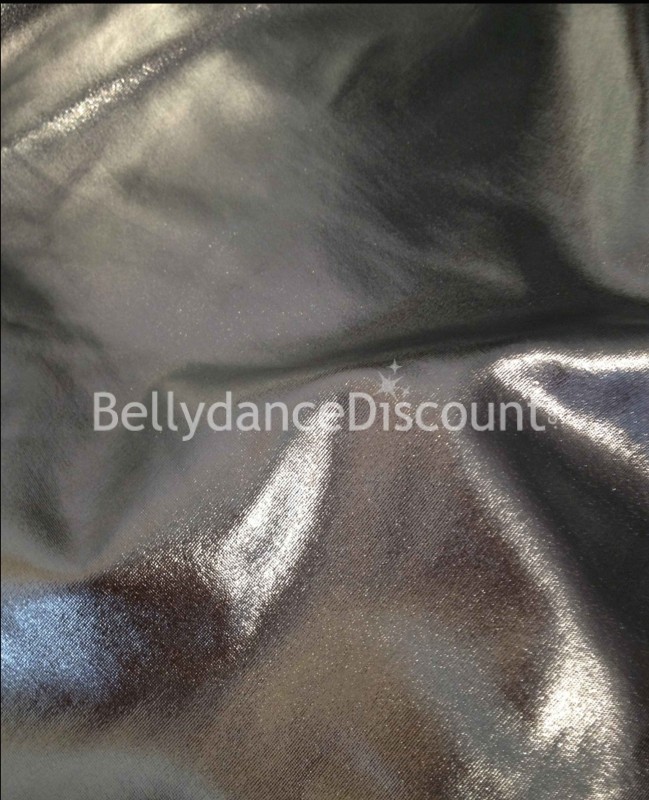 Tessuto jersey brillante argentato venduto al metro