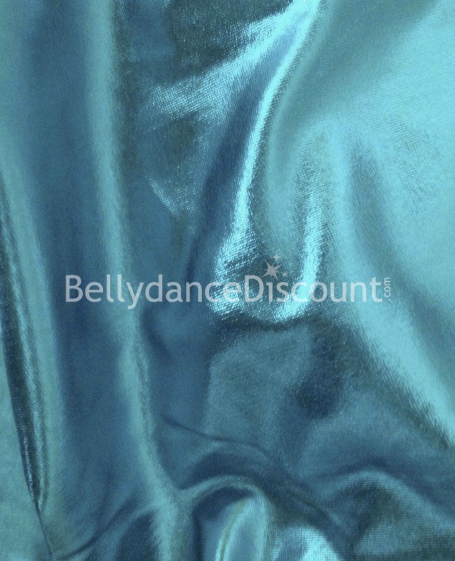 Tissu jersey brillant bleu clair vendu au mètre