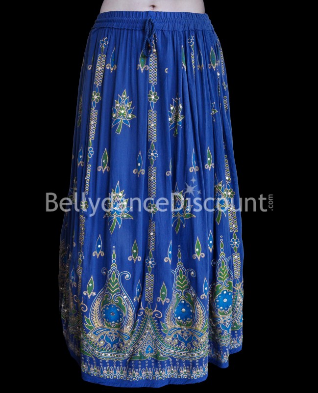 Falda azul oscura para danza de la India
