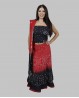 Indische Kleidung 3-teilig rot-schwarz