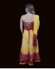 Tenue indienne 3 pièces jaune-rouge