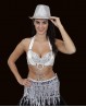 Cappello argentato con paillettes