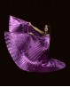 Ailes d'Isis de danse orientale métallisées violet améthyste