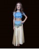 Kids' Bellydance light blue top with beads