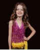 Kids' Bellydance top pink with sequins and fringes