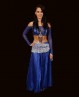 Soutien-gorge de danse orientale bleu nuit "papillon"