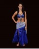 "Butterfly" dark blue Bellydance bra