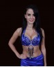 Soutien-gorge de danse orientale bleu nuit "papillon"