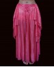 Jupe de danse orientale fuchsia et or