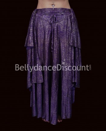 Bellydance skirt purple and gold