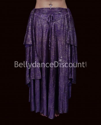 Falda violeta y dorada para Danza Oriental