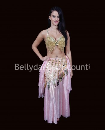 Bellydance skirt light pink...