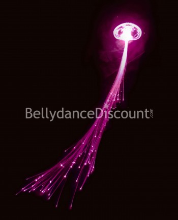 Illuminated lock of hair pink