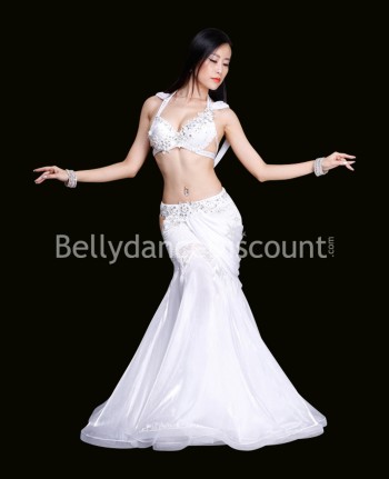 Kostüm für den orientalischen Tanz in Weiß NINA