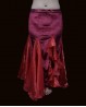 Bellydance skirt red velvet and tulle