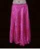 Bellydance skirt pink tulle, satin and glitters