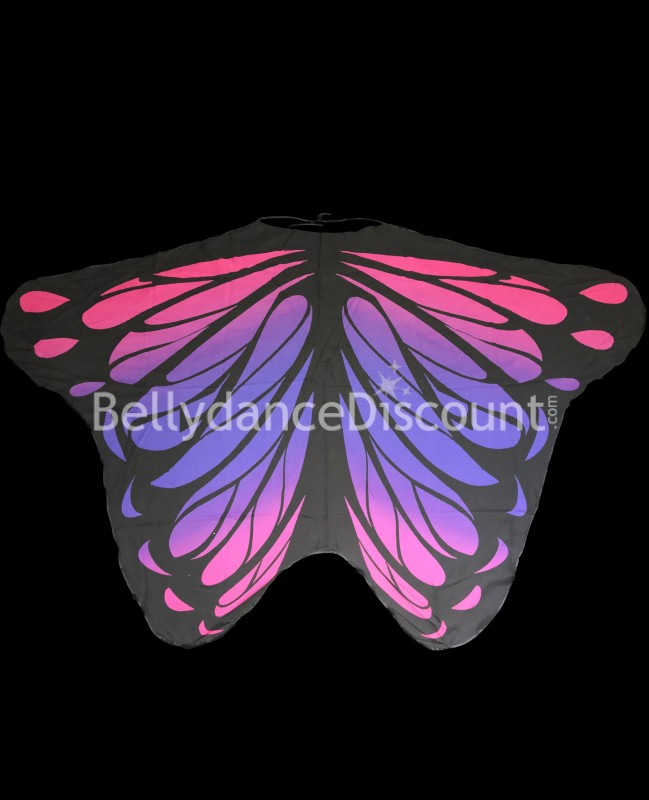 Alas de mariposa rosa violeta