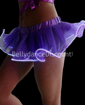 Jupe lumineuse violette