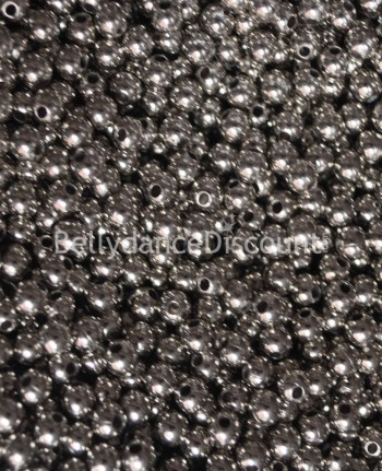 Lot de 100 perles à coudre argentées