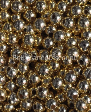 Lot of 100 golden sew on beads