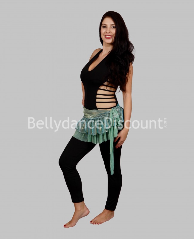 Black dance suit with straps