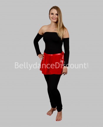 Red chiffon dance small skirt