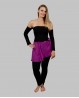 Jupette de danse violette en mousseline