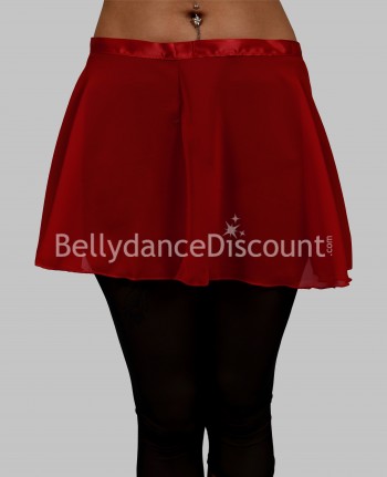 Jupette de danse bordeaux en mousseline